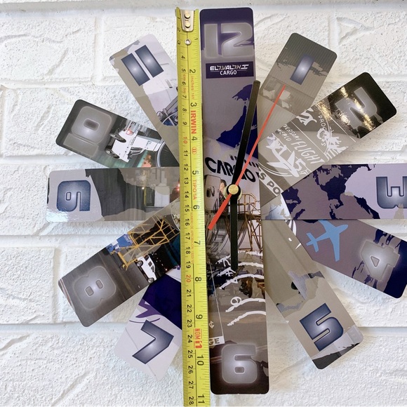 NIB Israel Airline El Al Cargo Windmill Paper Wall Clock - Picture 6 of 11